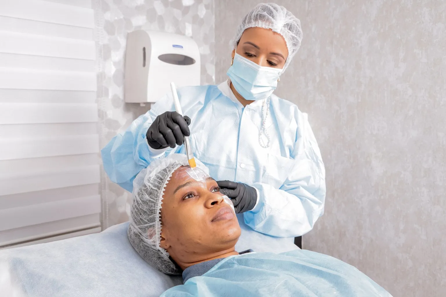 Facial spa treatment room