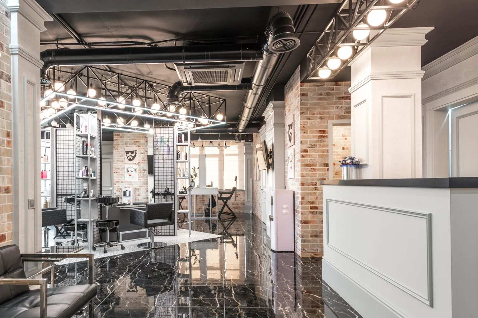 Barbershop interior