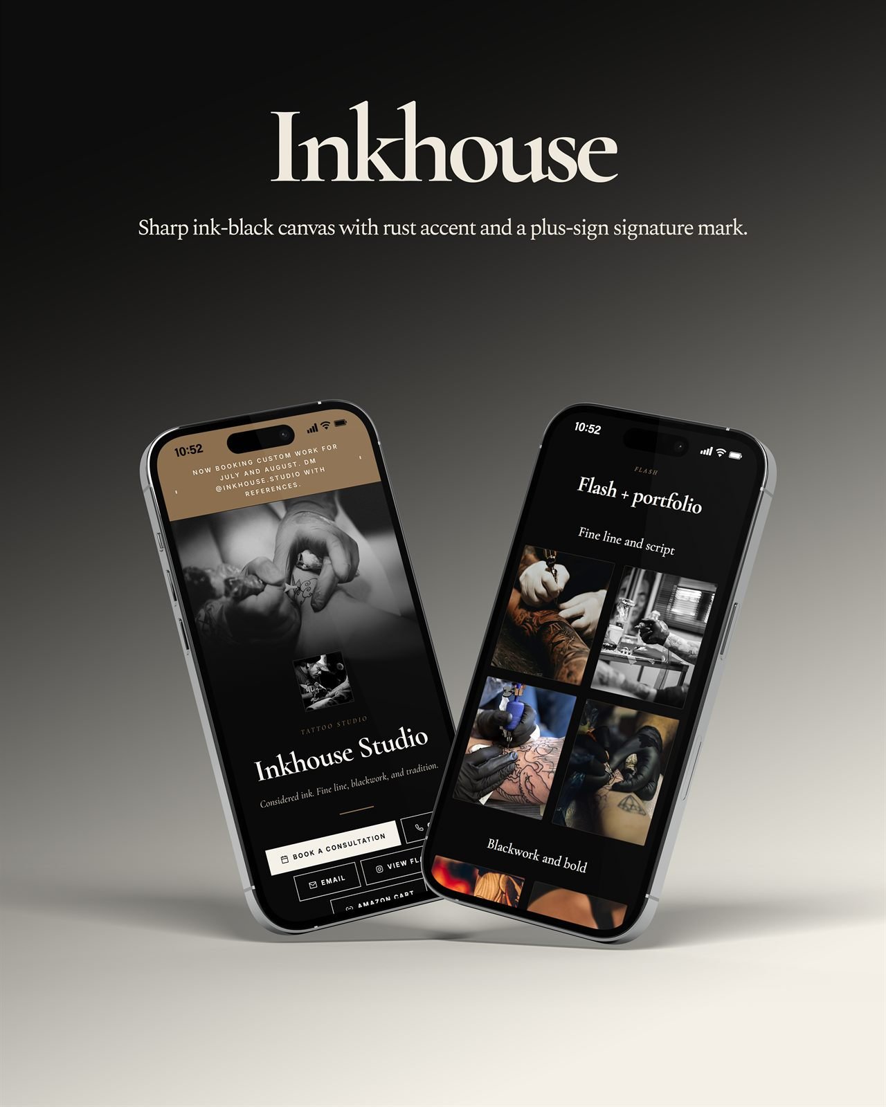 Inkhouse template preview