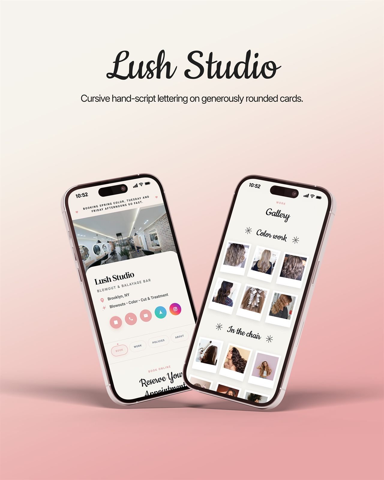 Lush Studio template cover