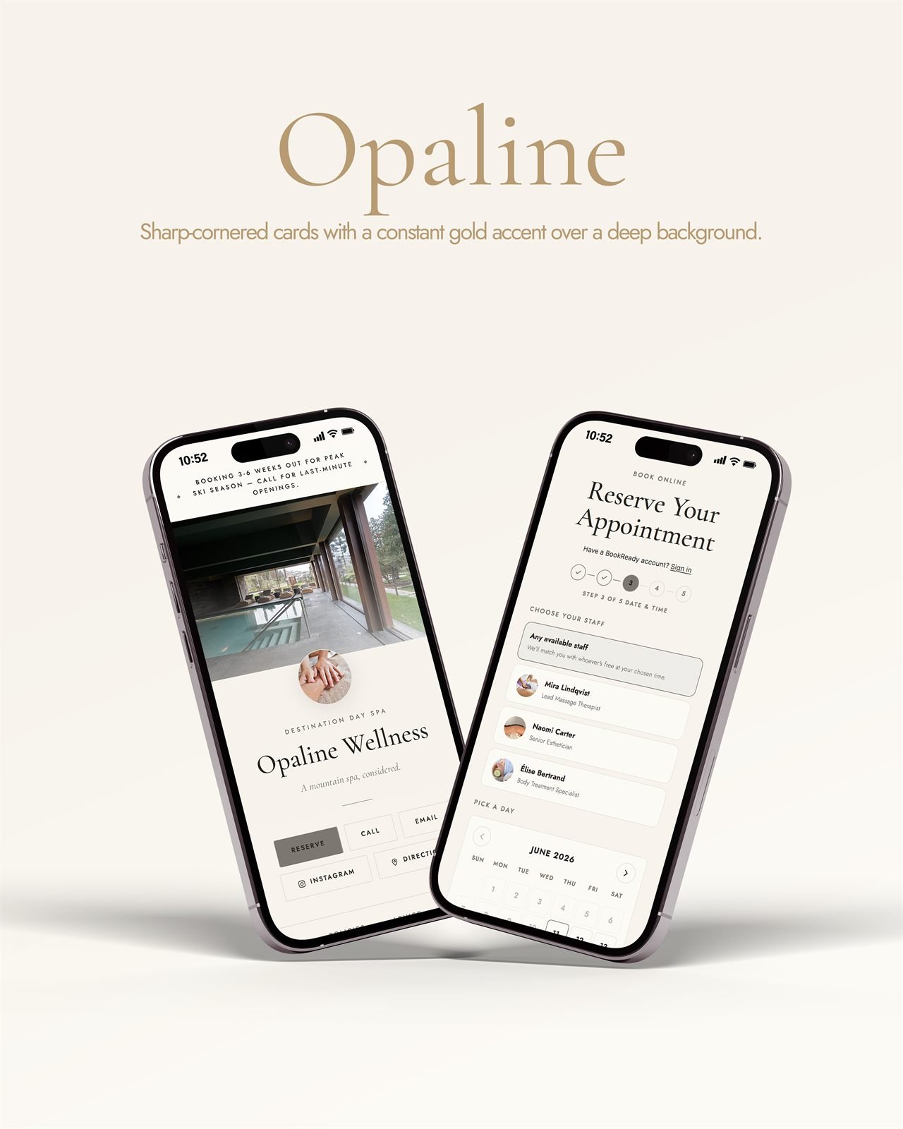 Opaline template cover